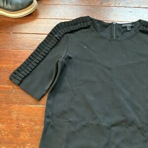 COS Black Dress with Ruffle Detail